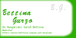 bettina gurzo business card